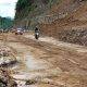 Passable muddy road aftermath of Agaton in Manipis, Talisay City, Cebu