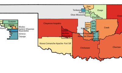 Map of Oklahoma Tribal Statistical Area
