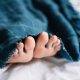A person's toes