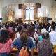 Catholic devotees attend the Easter Sunday