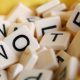 Letters that read vote