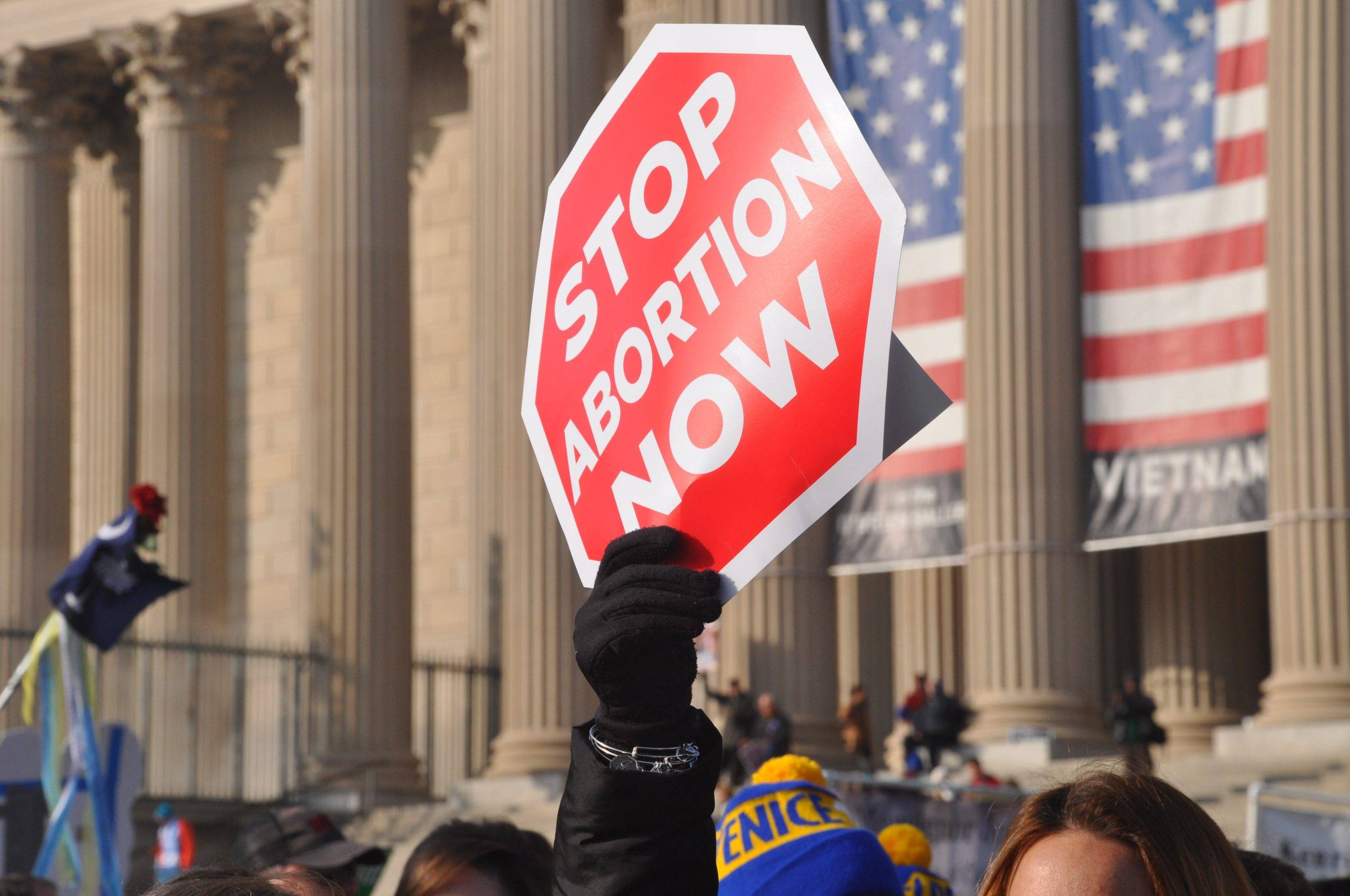 Stop Abortion Now placard