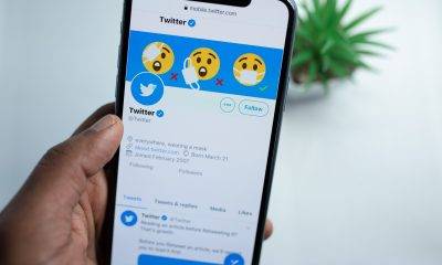 Twitter app on smartphone