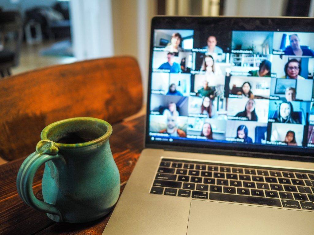 Video call with a group of people