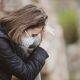 Woman wearing face mask