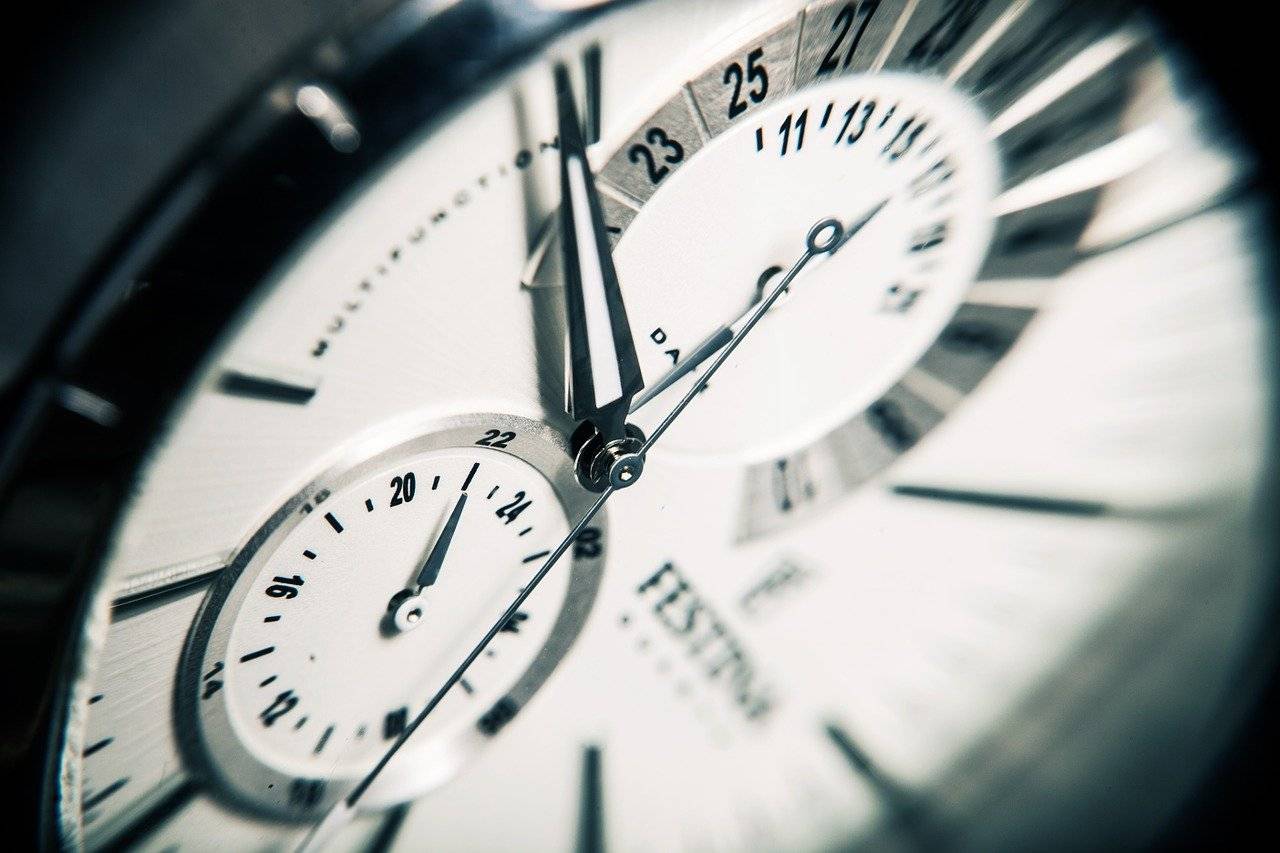 close-up shot of a watch