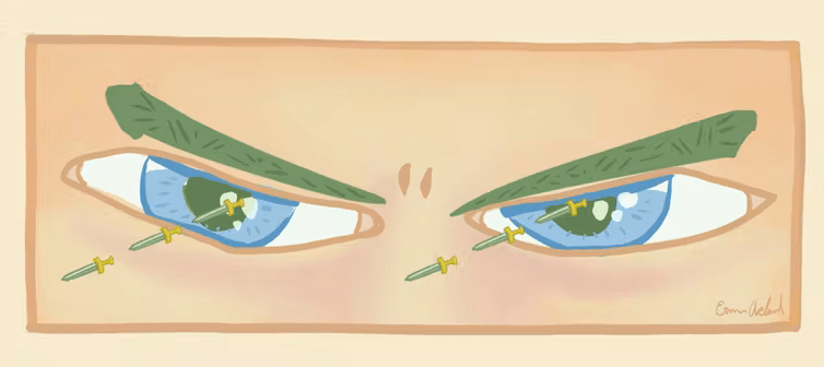 graphic of eyes