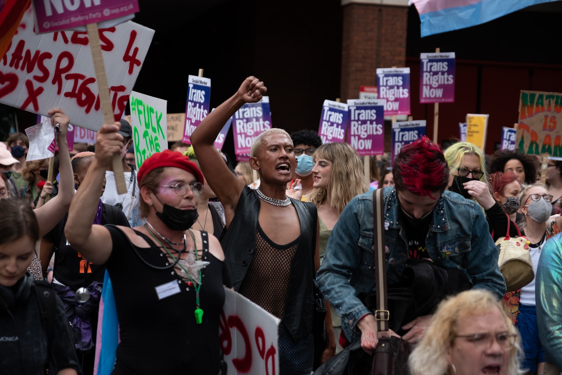 transgender people on a protest