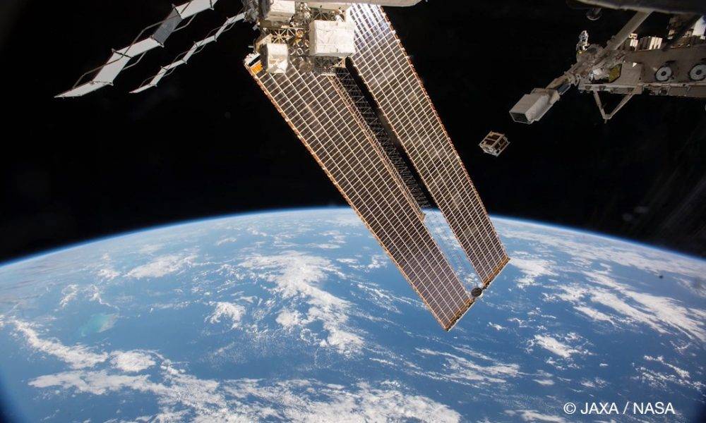 microsatellite in space