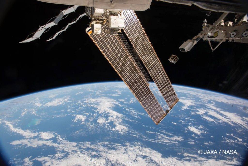 microsatellite in space