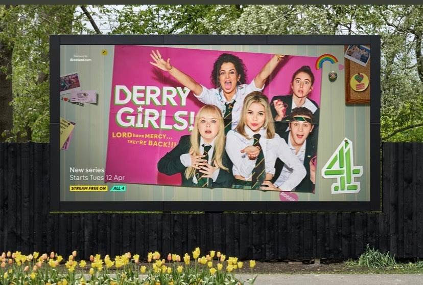 poster of Derry Girls posted by writer Lisa McGee