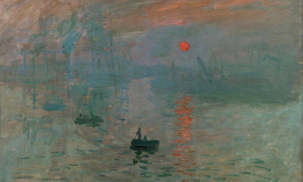 Monet painting of Sunrise
