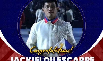 Graphic design showing Jackielou Escarpe