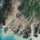 Satellite image of the Irrawaddy River delta in Myanmar