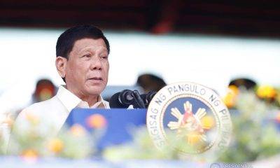President Rodrigo Roa Duterte delivering a speech