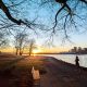 Woman jogging at Stanley Park in Vancouver