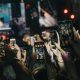 crowd taking video