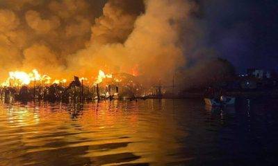 fire along Pasig River