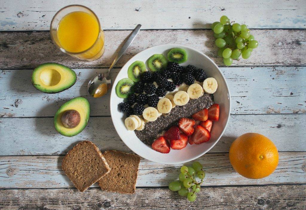 plate of fruits