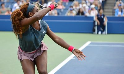 Serena Williams on court