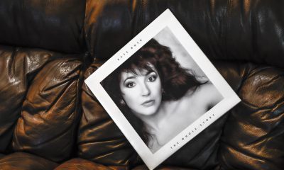 Kate Bush album on a couch