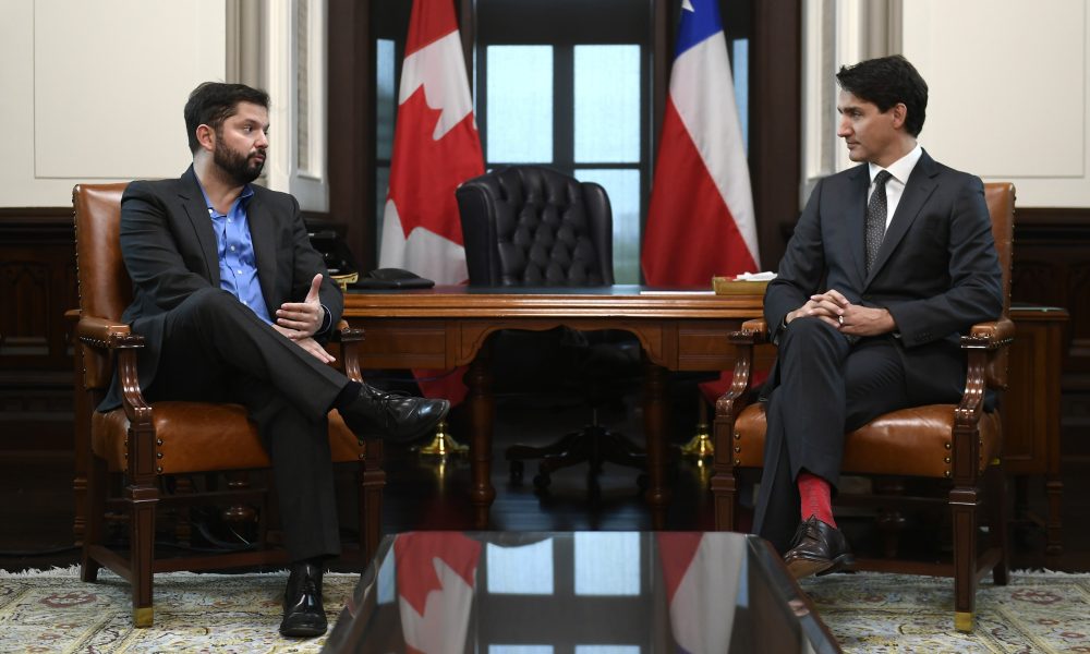 Gabriel Boric and Justin Trudeau