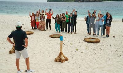 Cast and host of Survivor