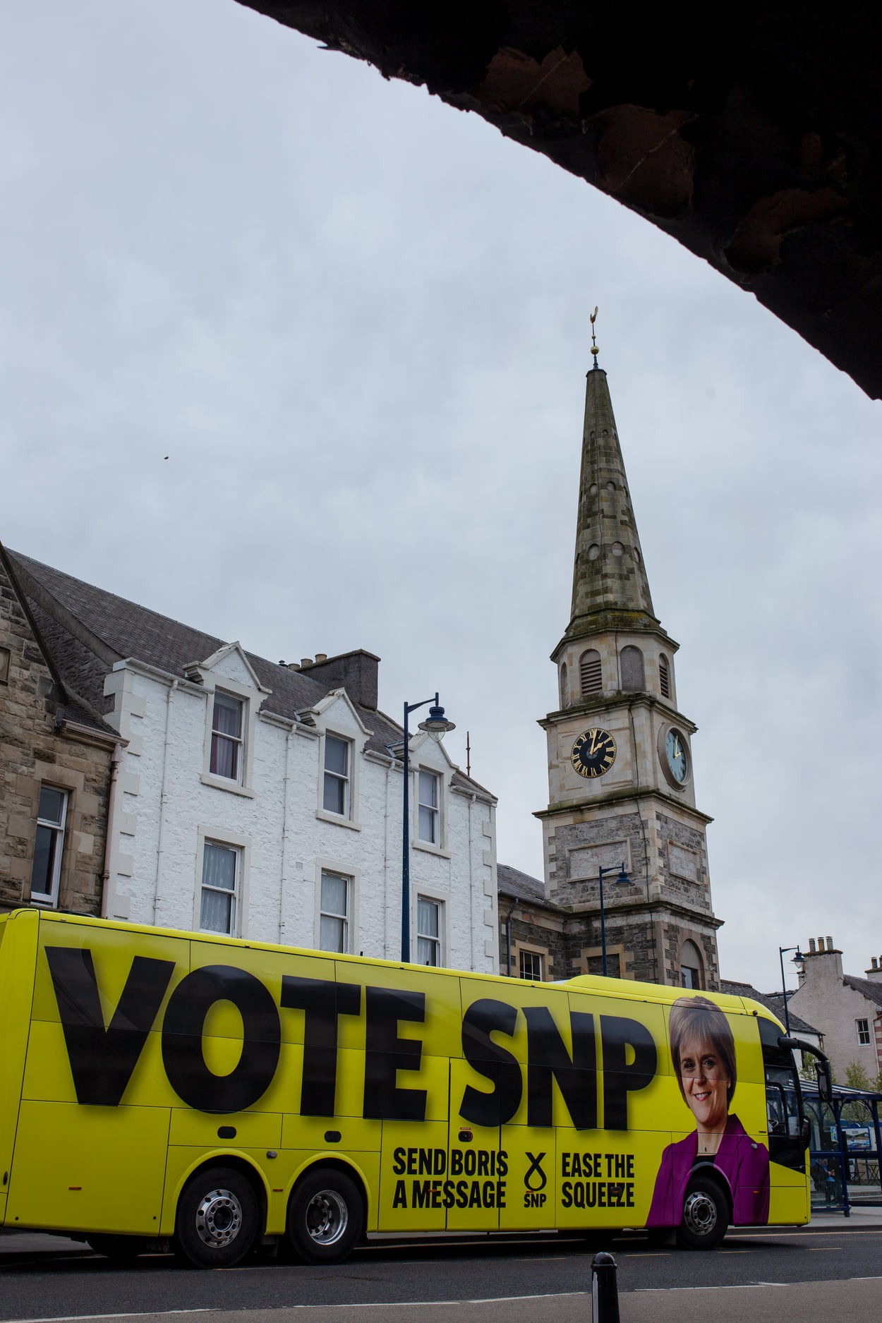 SNP campaign bus