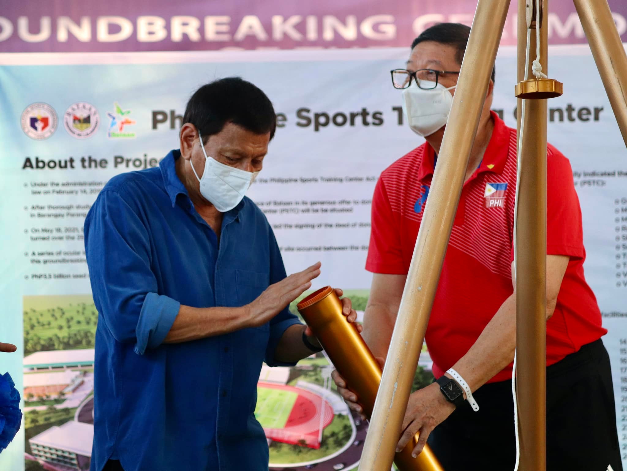Duterte on the groundbreaking ceremony of Philippine Sports Training Center