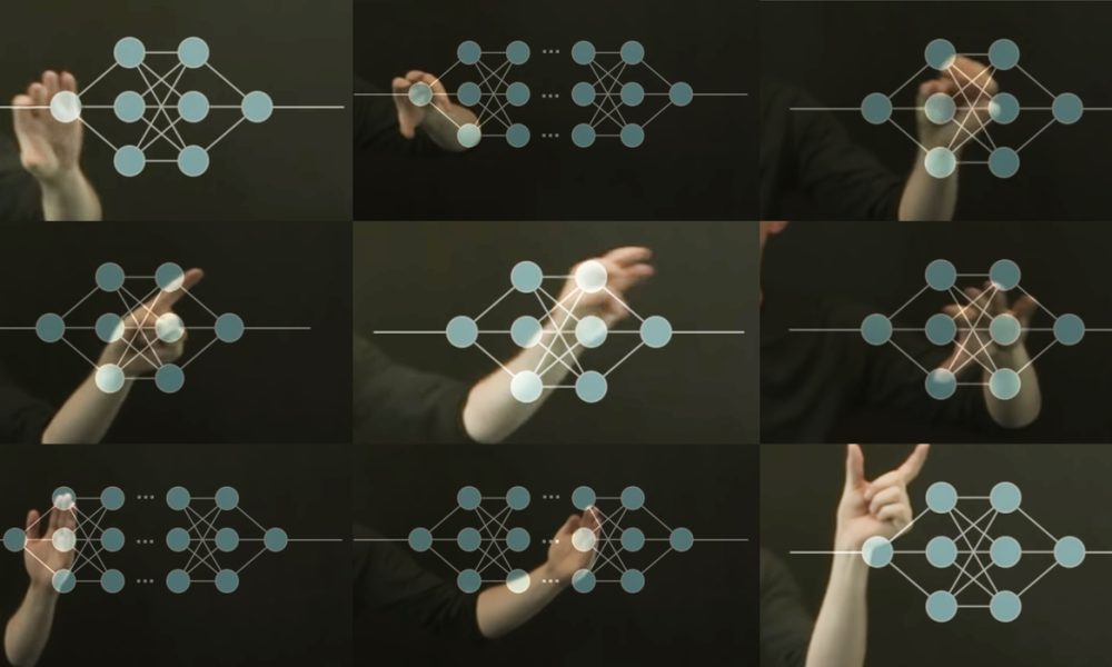 screenshots of an educational video explaining neural networks