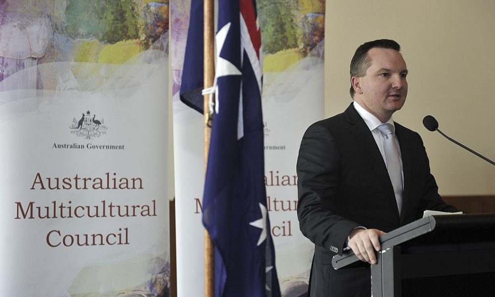 Chris Bowen speaking