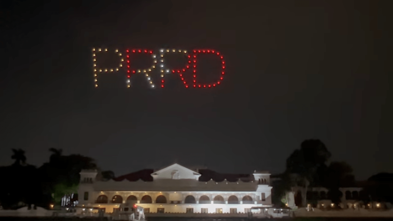 Drone show spelling PRRD