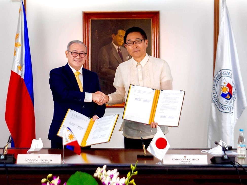 Secretary of Foreign Affairs Teodoro L. Locsin, Jr. and Japanese Ambassador Koshikawa Kazuhiko