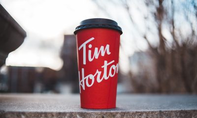 Red Tim Hortons cup