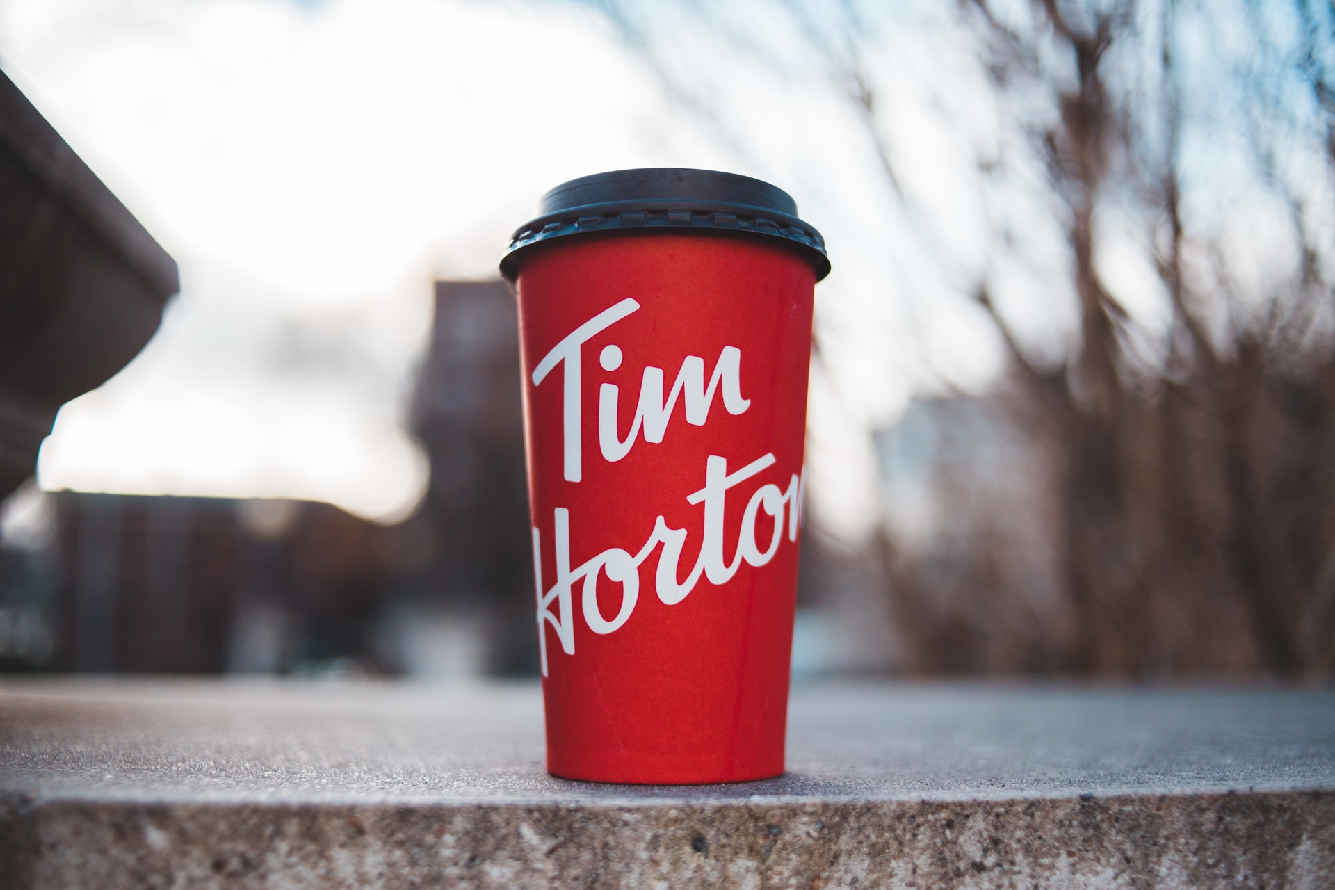 Red Tim Hortons cup