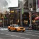 NYC taxi in times square