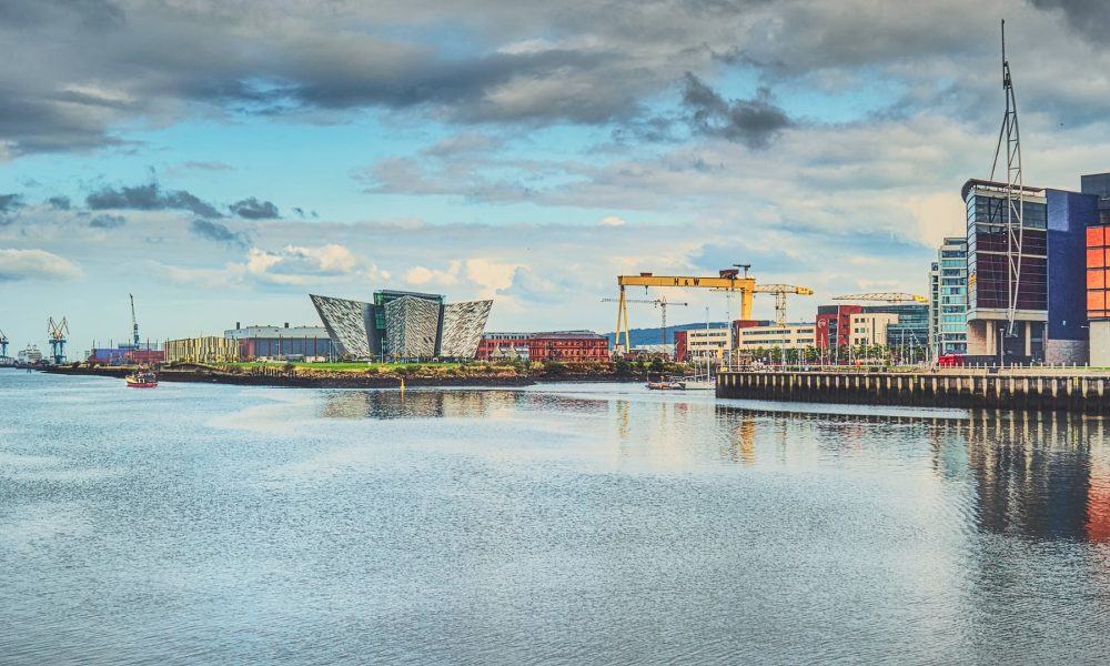 panoramic view of Belfast's Titanic Quarter