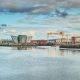 panoramic view of Belfast's Titanic Quarter