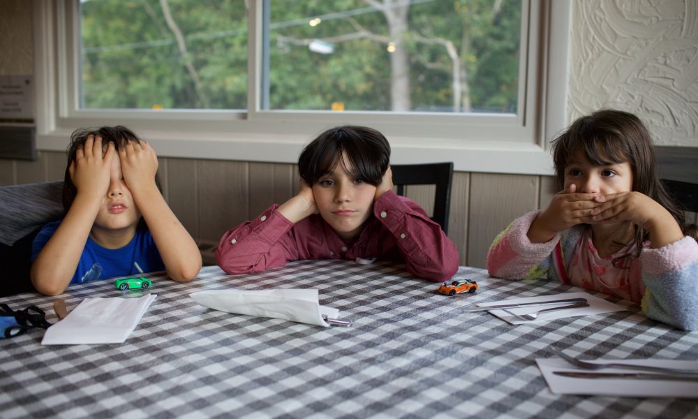 kids at dining table