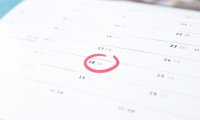 calendar with a red mark