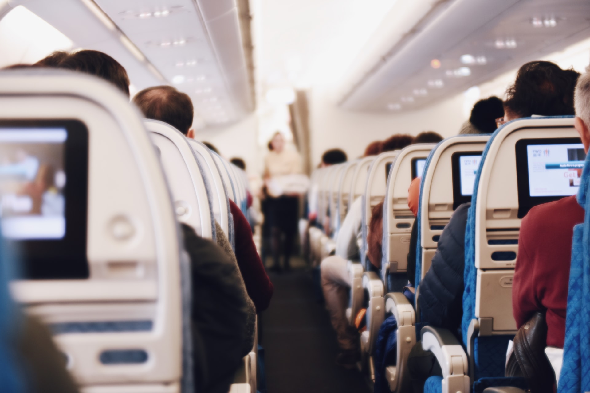 passengers inside a plane