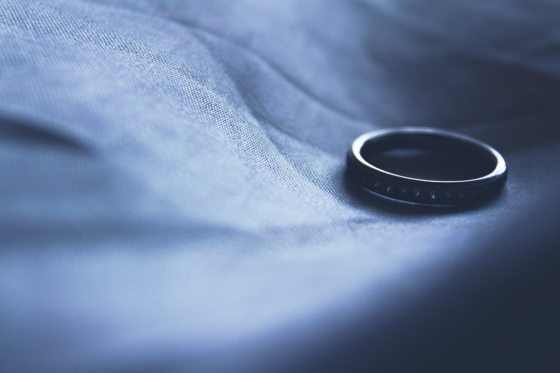A ring on a cloth