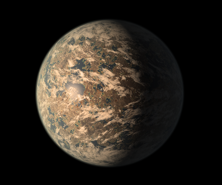 Artist's impression of TRAPPIST-1e planet