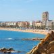 A view of main beach in Lloret de Mar