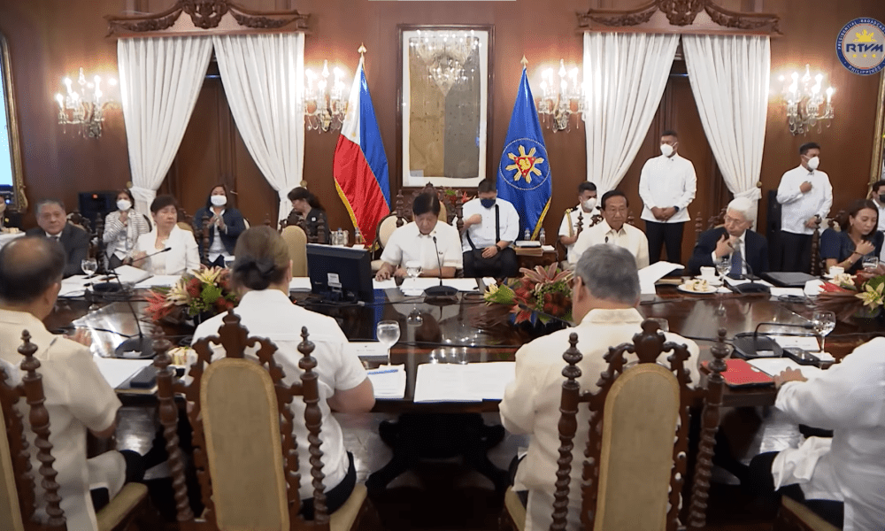 Marcos 1st Cabinet meeting