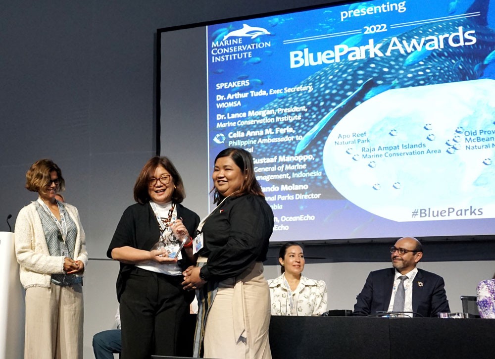 Blue Park Award for Apo Reef