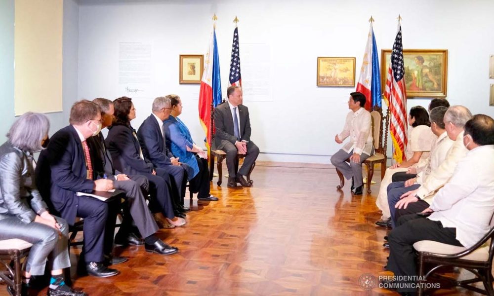 President Ferdinand “Bongbong” Marcos Jr. holds a meeting with United States Second Gentleman Douglas Craig Emhoff and some members of the US delegation