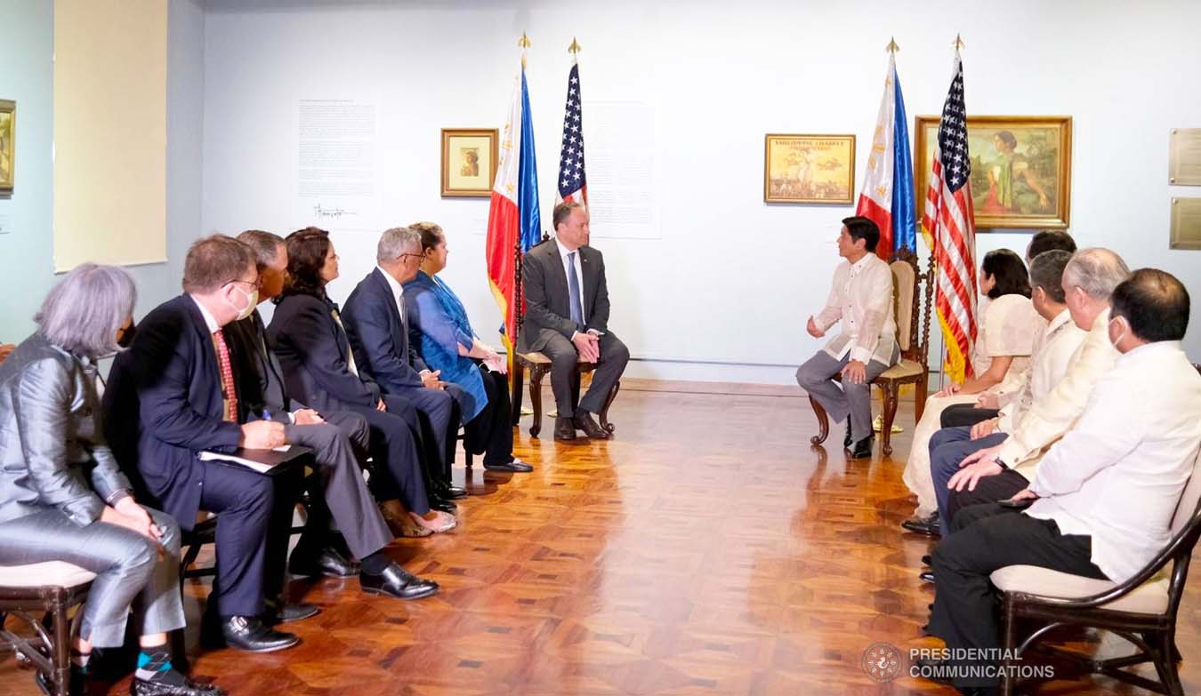 President Ferdinand “Bongbong” Marcos Jr. holds a meeting with United States Second Gentleman Douglas Craig Emhoff and some members of the US delegation