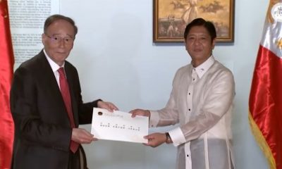 Chinese Vice President Wang Qishan and President Ferdinand Marcos Jr.