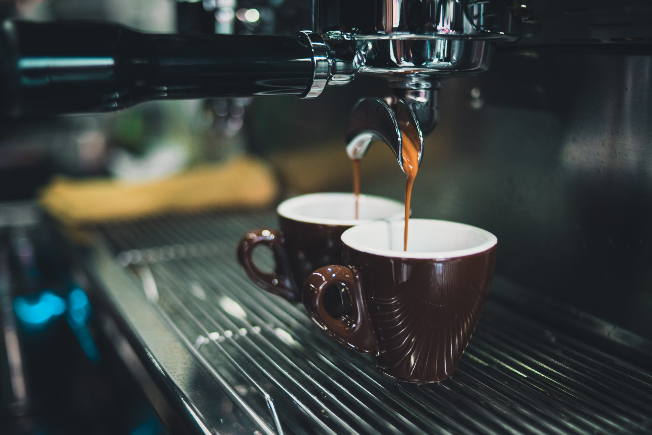 coffee being poured into cups